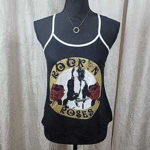 Black Rock'n Roses Tank Top